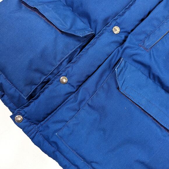 Vintage The North Face Coat Size XXS Brown Label Parka Blue Puffer Down - Picture 4 of 9